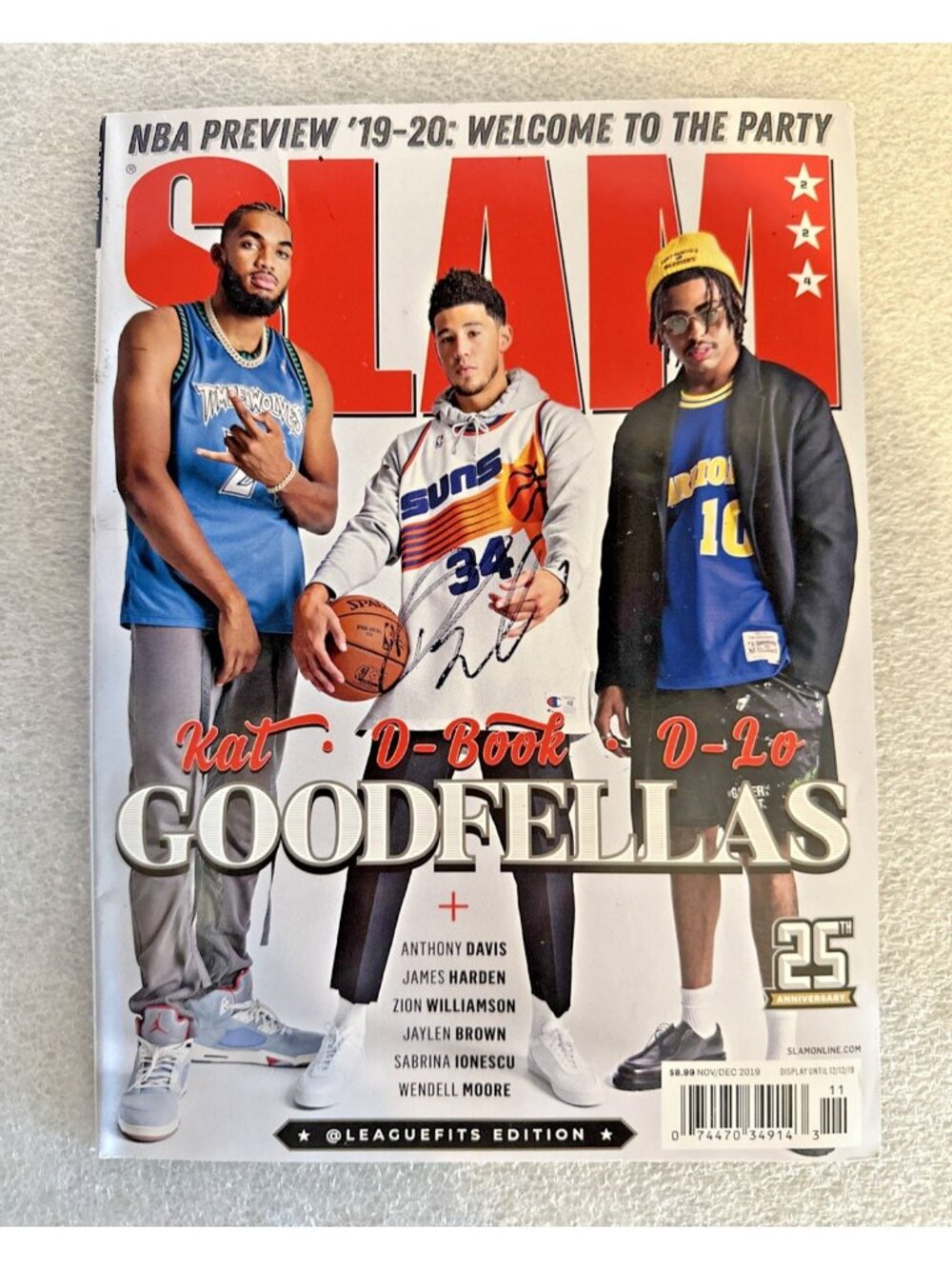 Devin Booker Phoenix Suns Signed Autographed Slam Magazine 25th Anniversary 2019